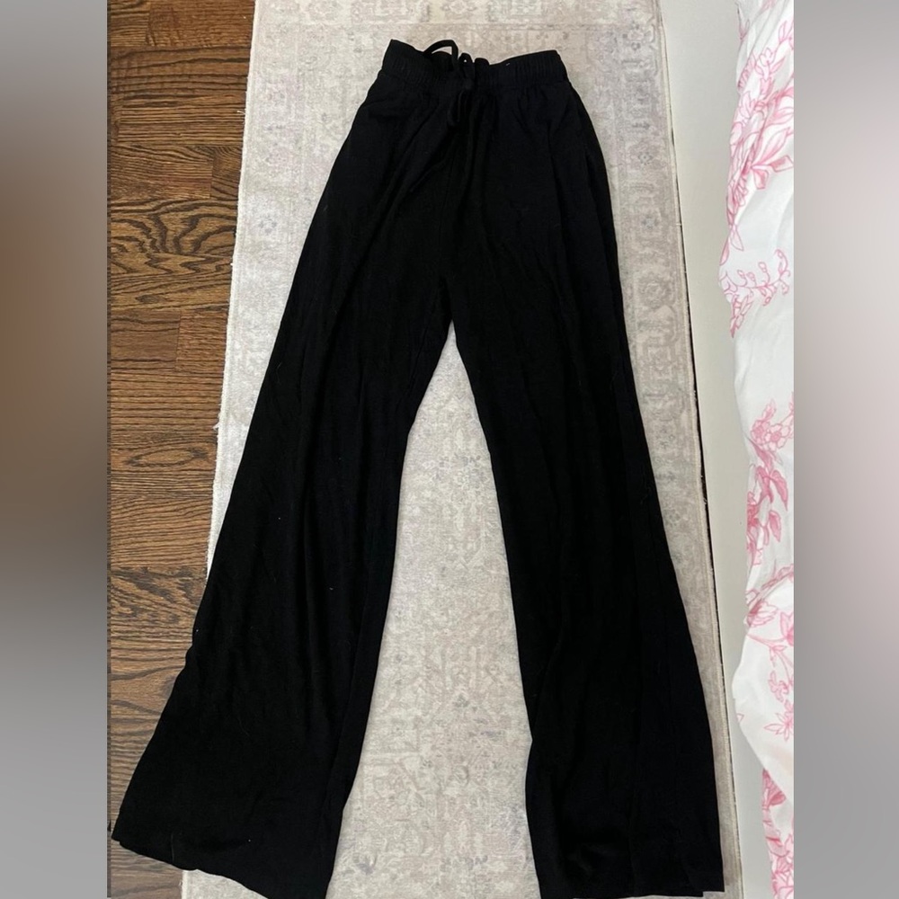 Black Wide-Leg Pants